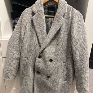 Madewell Herringbone Gray coat
